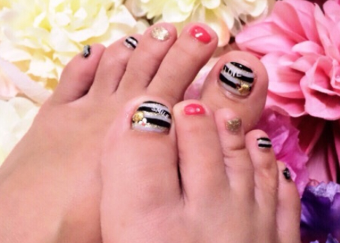 フットバス付き！足の指先もさらに運気アップネイル